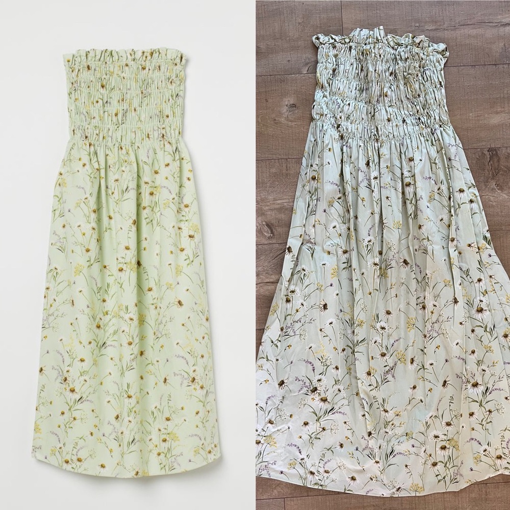 H&M Wildflower Bandeau Dress